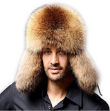 Men Winter Fur Russian Trapper Hat